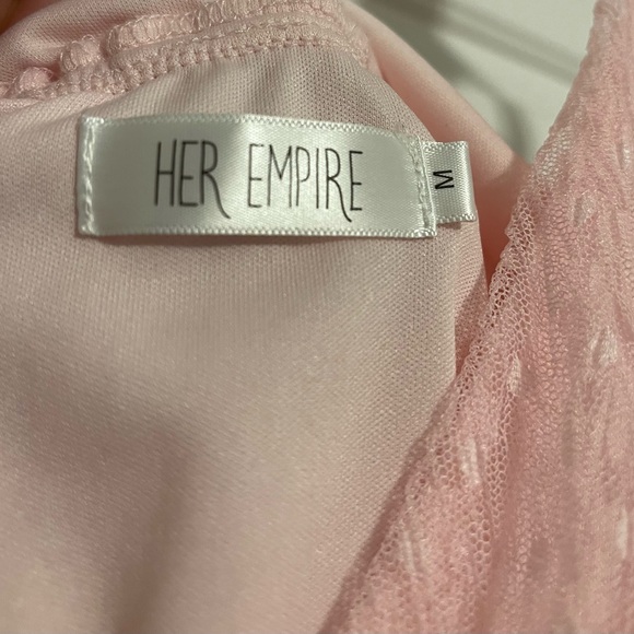 Pink Ruffled Mini Dress - Picture 2 of 2